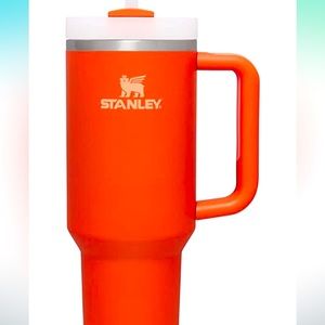 Tigerlily Orange Stanley Quencher H2.0 flow tumbler 40 ounce water bottle